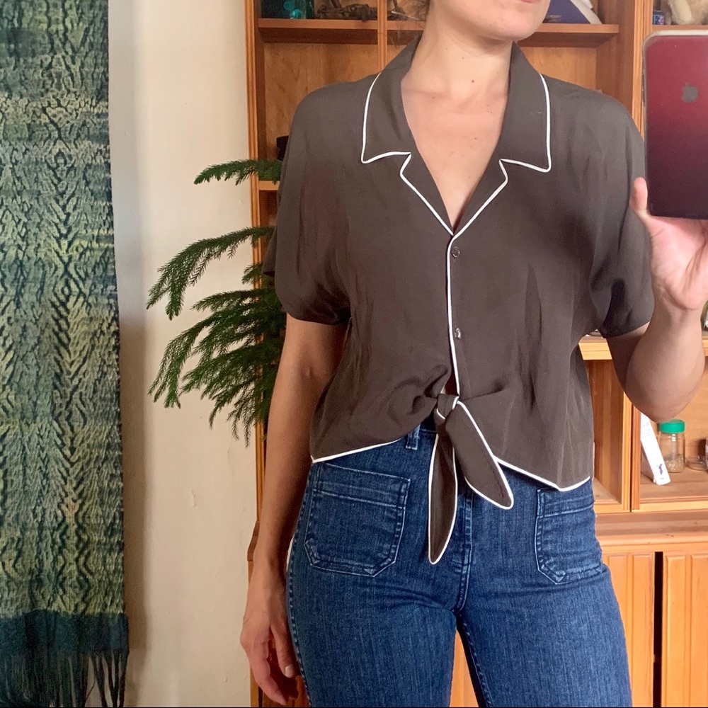 Wilfred Free Summer Button Up Top